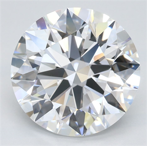 Picture of Lab Grown Diamond 3.46 Carats, Round with Excellent Cut, D Color, IF Clarity and Certified by GIA