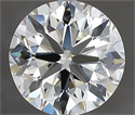 Natural Diamond 2.70 Carats, Round with Excellent Cut, J Color, VVS1 Clarity and Certified by IGI