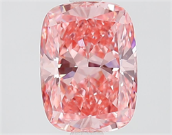 Picture of Lab Grown Diamond 1.67 Carats, CUSHION MODIFIED with  Cut, Fancy Vivid Pink Color, VVS2 Clarity and Certified by IGI