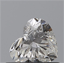 Natural Diamond 0.51 Carats, Heart with  Cut, H Color, VS2 Clarity and Certified by GIA