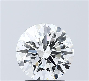 Picture of Lab Grown Diamond 2.05 Carats, Round with Ideal Cut, D Color, VVS1 Clarity and Certified by IGI