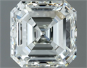 Natural Diamond 1.50 Carats, Asscher with  Cut, H Color, VVS1 Clarity and Certified by IGI
