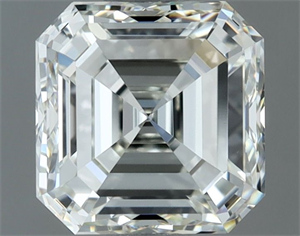 Picture of Natural Diamond 1.50 Carats, Asscher with  Cut, H Color, VVS1 Clarity and Certified by IGI