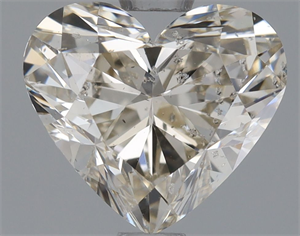 Picture of Natural Diamond 1.01 Carats, Heart with  Cut, K Color, SI2 Clarity and Certified by HRD