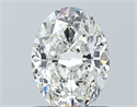 Natural Diamond 1.01 Carats, Oval with  Cut, G Color, SI1 Clarity and Certified by GIA