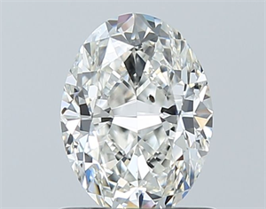 Picture of Natural Diamond 1.01 Carats, Oval with  Cut, G Color, SI1 Clarity and Certified by GIA