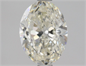 Natural Diamond 1.50 Carats, Oval with  Cut, K Color, VS1 Clarity and Certified by GIA