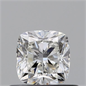 Diamante Natural 0.50 quilates, Del cojín , Color F, claridad SI1 y certificado GIA