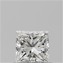 Natural Diamond 0.51 Carats, Princess with  Cut, G Color, IF Clarity and Certified by GIA