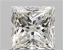 Natural Diamond 1.02 Carats, Princess with  Cut, I Color, IF Clarity and Certified by GIA