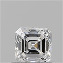 Natural Diamond 0.70 Carats, Asscher with  Cut, E Color, VVS2 Clarity and Certified by GIA