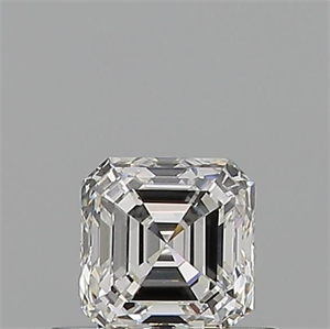 Foto Diamante Natural 0.50 quilates, Asscher , Color E, claridad VVS2 y certificado GIA de