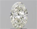 Natural Diamond 1.51 Carats, Oval with  Cut, J Color, SI2 Clarity and Certified by GIA
