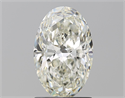 Natural Diamond 1.51 Carats, Oval with  Cut, J Color, SI2 Clarity and Certified by GIA