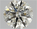 Natural Diamond 0.77 Carats, Round with Excellent Cut, L Color, VVS2 Clarity and Certified by GIA