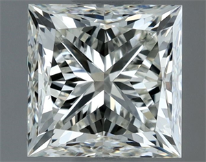 Picture of Natural Diamond 1.01 Carats, Princess with  Cut, I Color, VVS2 Clarity and Certified by IGI
