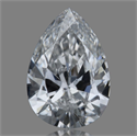 Natural Diamond 0.27 Carats, Pear with  Cut, E Color, VS2 Clarity and Certified by GIA