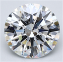 Natural Diamond 5.08 Carats, Round with Excellent Cut, E Color, VS1 Clarity and Certified by GIA
