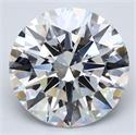 Natural Diamond 5.08 Carats, Round with Excellent Cut, E Color, VS1 Clarity and Certified by GIA