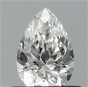 Natural Diamond 0.41 Carats, Pear with  Cut, E Color, VVS1 Clarity and Certified by GIA