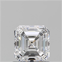 Natural Diamond 1.02 Carats, Asscher with  Cut, D Color, VS1 Clarity and Certified by GIA