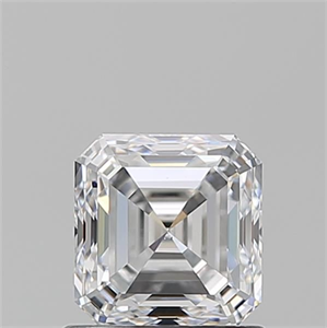 Picture of Natural Diamond 1.02 Carats, Asscher with  Cut, D Color, VS1 Clarity and Certified by GIA