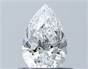Natural Diamond 0.42 Carats, Pear with  Cut, E Color, VVS1 Clarity and Certified by GIA