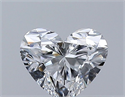 Natural Diamond 0.32 Carats, Heart with  Cut, D Color, VS2 Clarity and Certified by GIA