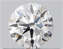 Natural Diamond 0.40 Carats, Round with Very Good Cut, D Color, SI1 Clarity and Certified by GIA