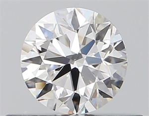 Picture of Natural Diamond 0.40 Carats, Round with Very Good Cut, D Color, SI1 Clarity and Certified by GIA