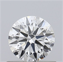 Diamante Natural 0.57 quilates, Redondo , Color I, claridad VVS1 y certificado GIA