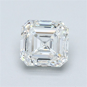 Picture of Natural Diamond 1.01 Carats, Asscher with  Cut, G Color, VVS1 Clarity and Certified by GIA