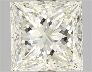Picture of Natural Diamond 3.55 Carats, Princess with  Cut, K Color, VVS1 Clarity and Certified by IGI