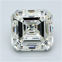 Natural Diamond 2.01 Carats, Asscher with  Cut, J Color, VS1 Clarity and Certified by GIA