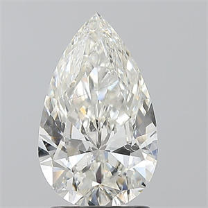Foto Diamante Natural 1.71 quilates, De pera , Color I, claridad SI2 y certificado GIA de