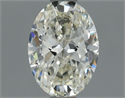 Natural Diamond 0.70 Carats, Oval with  Cut, J Color, VVS2 Clarity and Certified by IGI