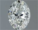Diamante Natural 0.90 quilates, Ovalado , Color H, claridad SI1 y certificado GIA