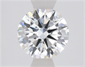 Lab Grown Diamond 1.05 Carats, Round with Ideal Cut, E Color, VVS2 Clarity and Certified by IGI