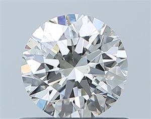 Picture of Natural Diamond 0.70 Carats, Round with Excellent Cut, H Color, SI1 Clarity and Certified by GIA