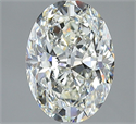 Natural Diamond 2.50 Carats, Oval with  Cut, J Color, VS2 Clarity and Certified by GIA
