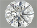 Natural Diamond 0.57 Carats, Round with Excellent Cut, G Color, VVS2 Clarity and Certified by GIA