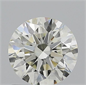 Natural Diamond 1.01 Carats, Round with Excellent Cut, K Color, SI1 Clarity and Certified by GIA
