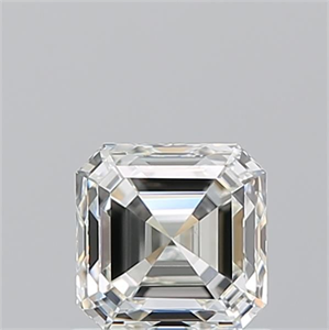 Picture of Natural Diamond 0.90 Carats, Asscher with  Cut, J Color, VVS2 Clarity and Certified by GIA