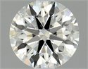 Natural Diamond 0.42 Carats, Round with Excellent Cut, J Color, SI1 Clarity and Certified by GIA