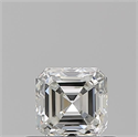 Natural Diamond 0.51 Carats, Asscher with  Cut, I Color, VVS1 Clarity and Certified by GIA