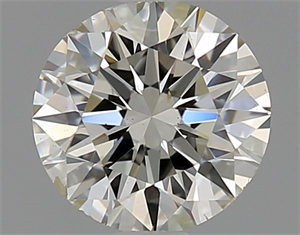 Picture of Natural Diamond 0.90 Carats, Round with Excellent Cut, I Color, SI1 Clarity and Certified by IGI