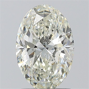 Picture of Natural Diamond 1.30 Carats, Oval with  Cut, K Color, SI2 Clarity and Certified by GIA