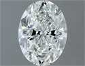 Natural Diamond 1.20 Carats, Oval with  Cut, F Color, VS2 Clarity and Certified by IGI