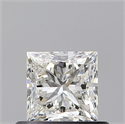Natural Diamond 0.60 Carats, Princess with  Cut, I Color, SI1 Clarity and Certified by GIA