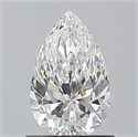 Diamante Natural 0.90 quilates, De pera , Color D, claridad VVS1 y certificado GIA